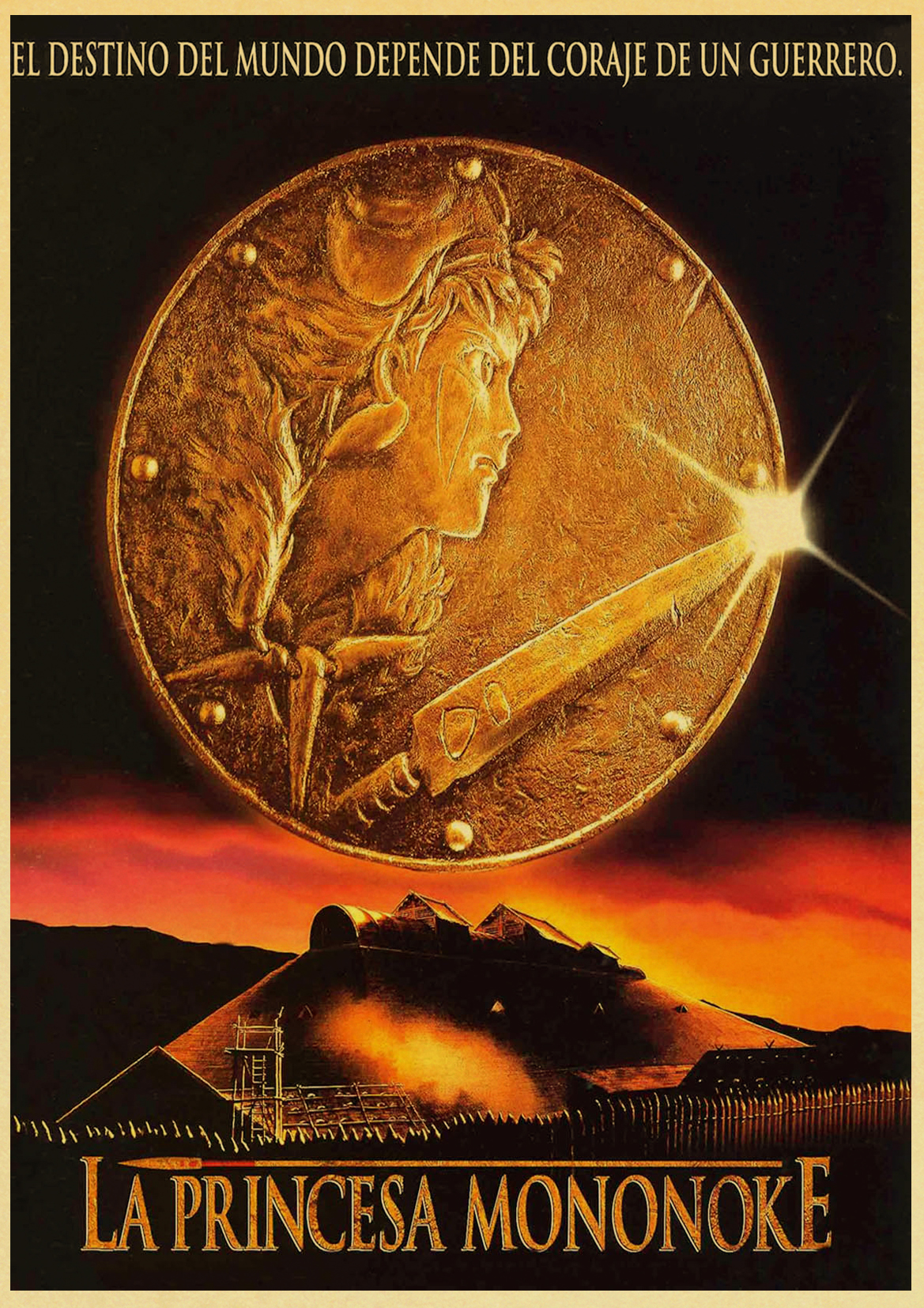 Hayao Miyazaki Vintage Retro Kraft Paper Poster Japanese Anime Cartoon Children's Room Decorative Painting Posters - 3