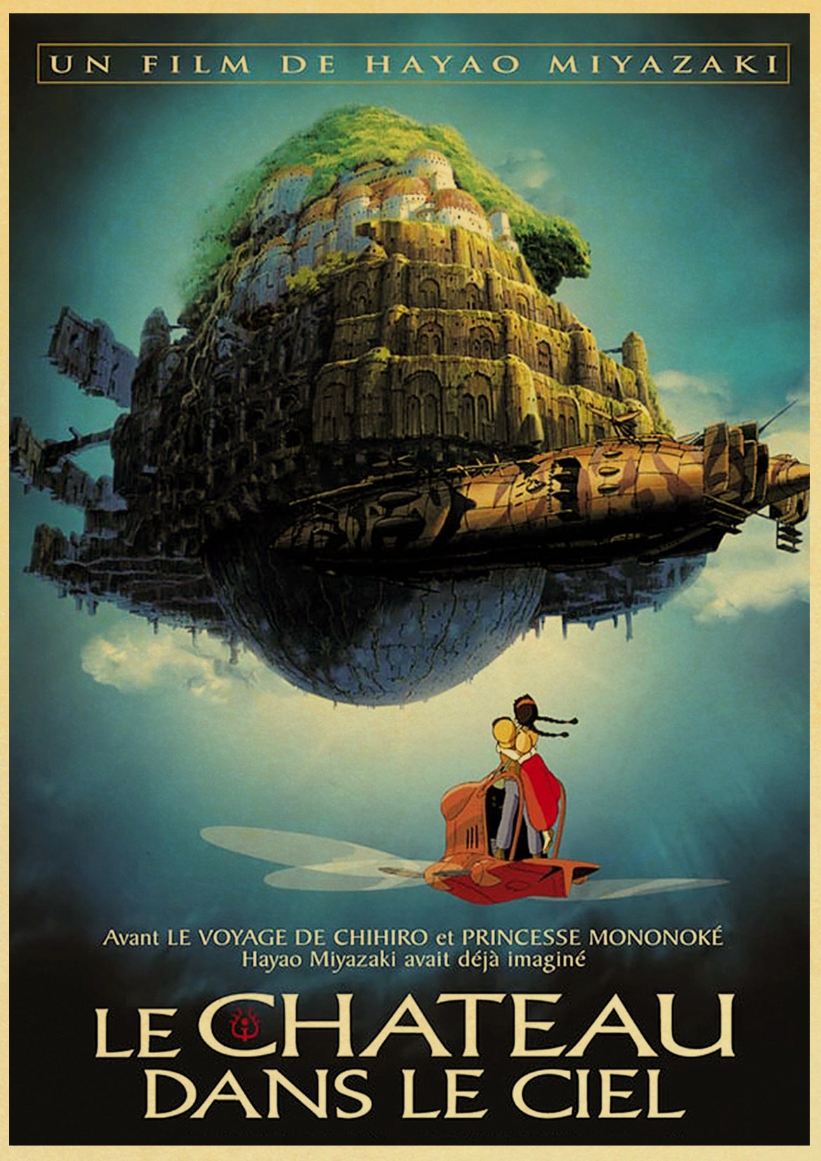 Miyazaki Hayao Cartoon Movie Laputa Castle In The Sky Vintage Paper Poster Wall Painting Home Decoration 42x30 Cm 30x21 - 4