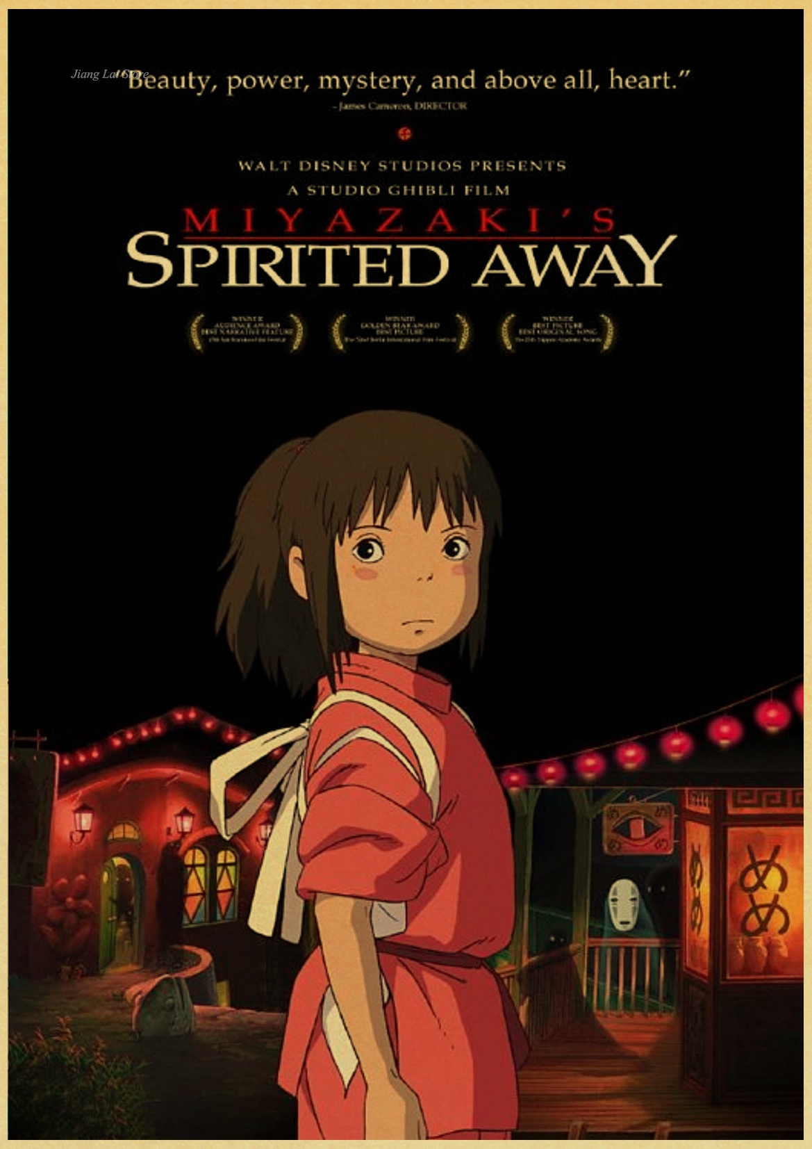 Miyazaki Hayao Spirited Away Retro Poster Vintage Wall Decor For Home Bar Cafe - 3