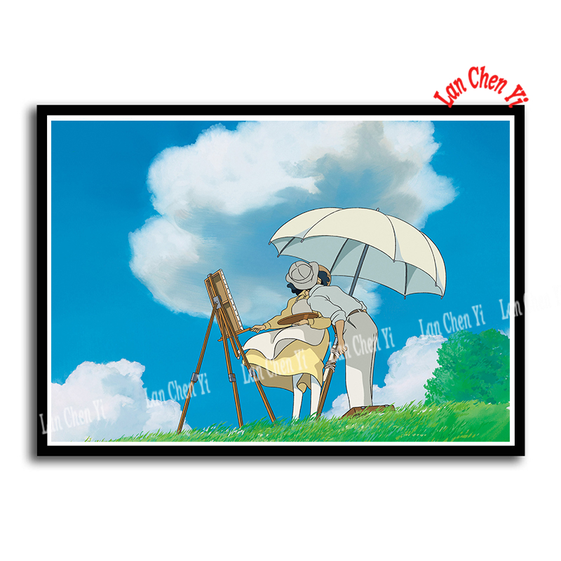 The Wind Rises Miyazaki Hayao Coated Paper Poster Cafe Vintage Printing Drawing Core Decorative Painting - 6
