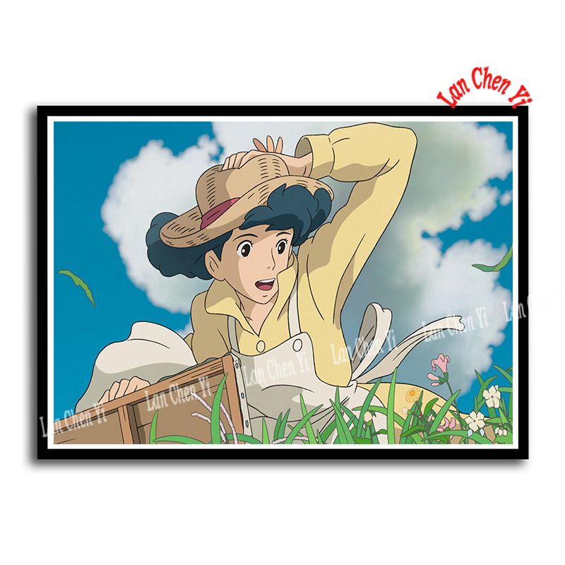 The Wind Rises Miyazaki Hayao Coated Paper Poster Cafe Vintage Printing Drawing Core Decorative Painting - 4