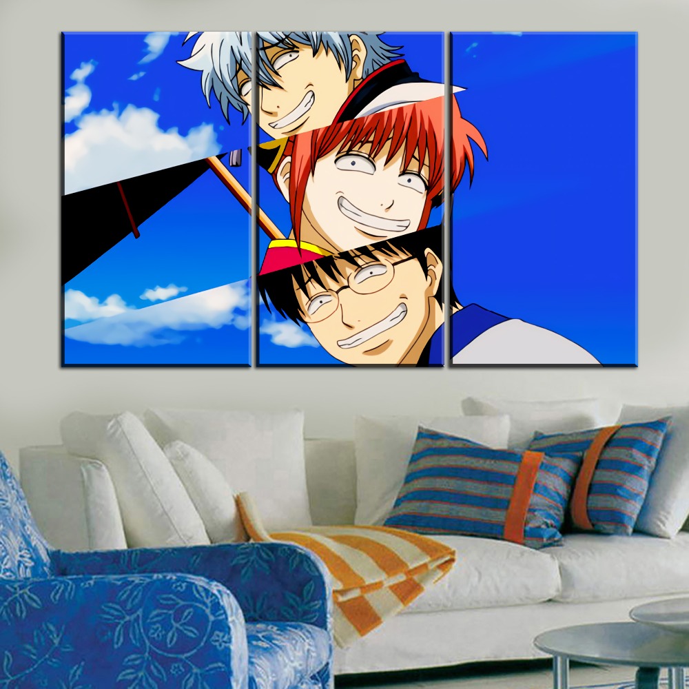 1 Pieces Canvas Painting Anime Character Poster Modern Home Decor Boys Room Wall Art Printing Type Pictures Gintama - 2