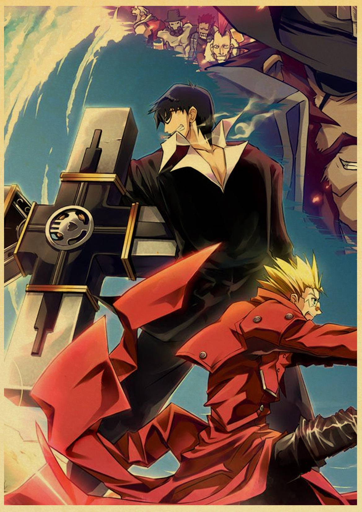 Anime Poster Trigun Vintage Printed Kraft Paper Retro Decorative Painting Home Decor Wall Decals - 3