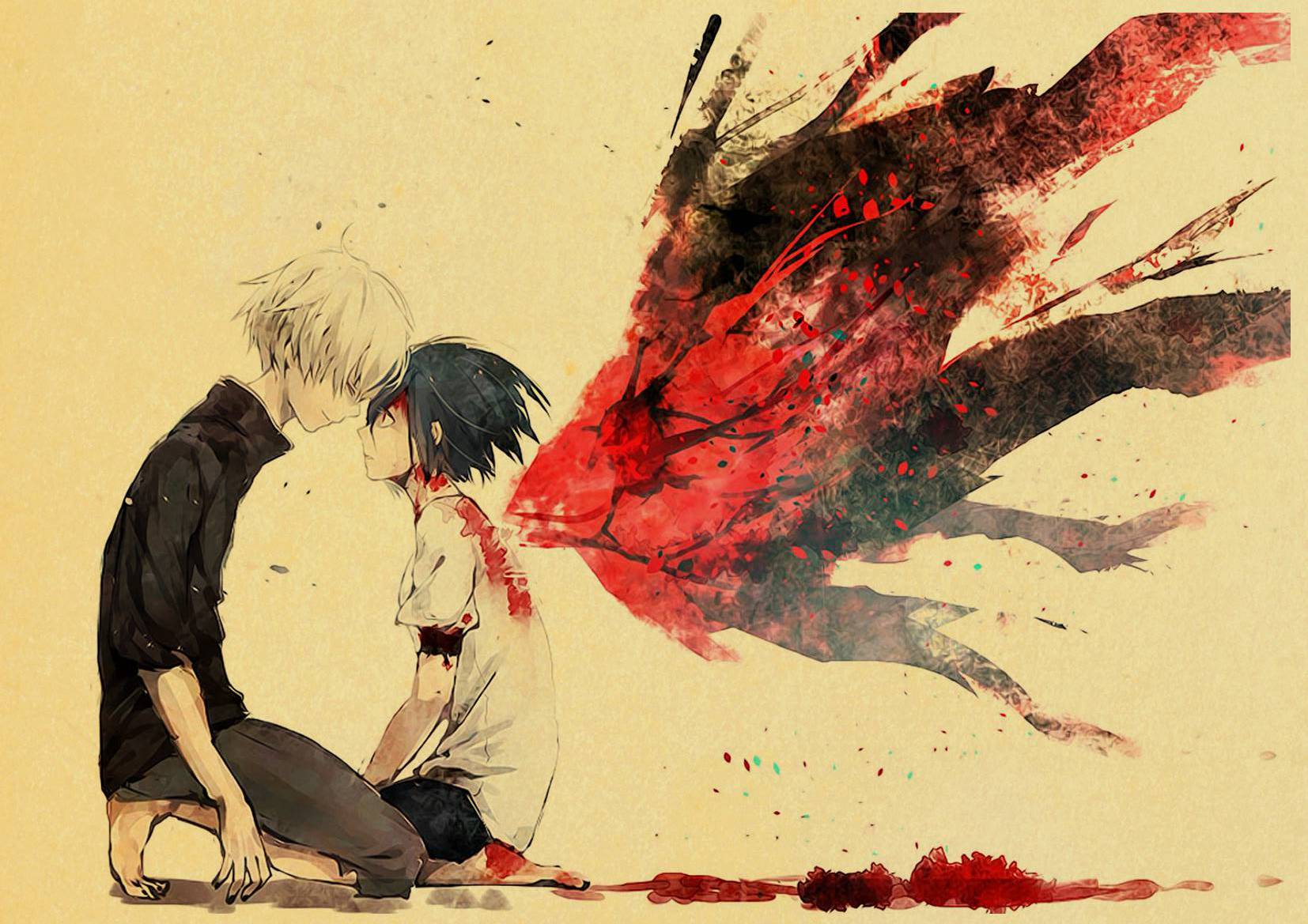 Tokyo Ghoul Anime Vintage Retro Poster Cafe Home Wall Decor Mural Art Decoration - 5