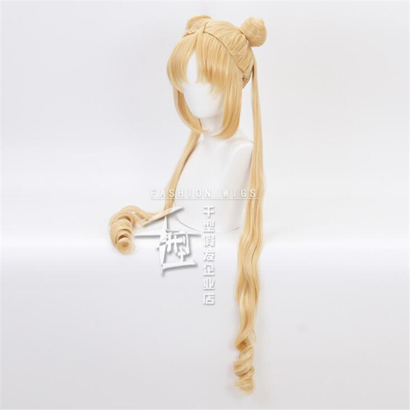 Cartoon Anime Sailor Moon Wig Halloween Masquerade Stage Performance Tsukino Usagi Cosplay Prop Accessories Gift - 4