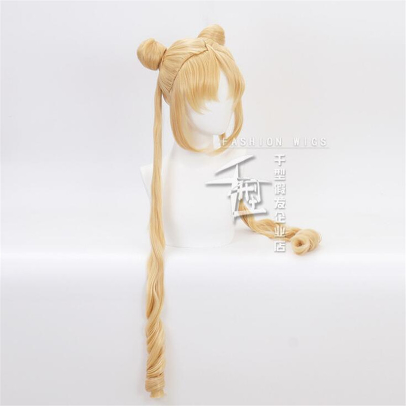 Cartoon Anime Sailor Moon Wig Halloween Masquerade Stage Performance Tsukino Usagi Cosplay Prop Accessories Gift - 3