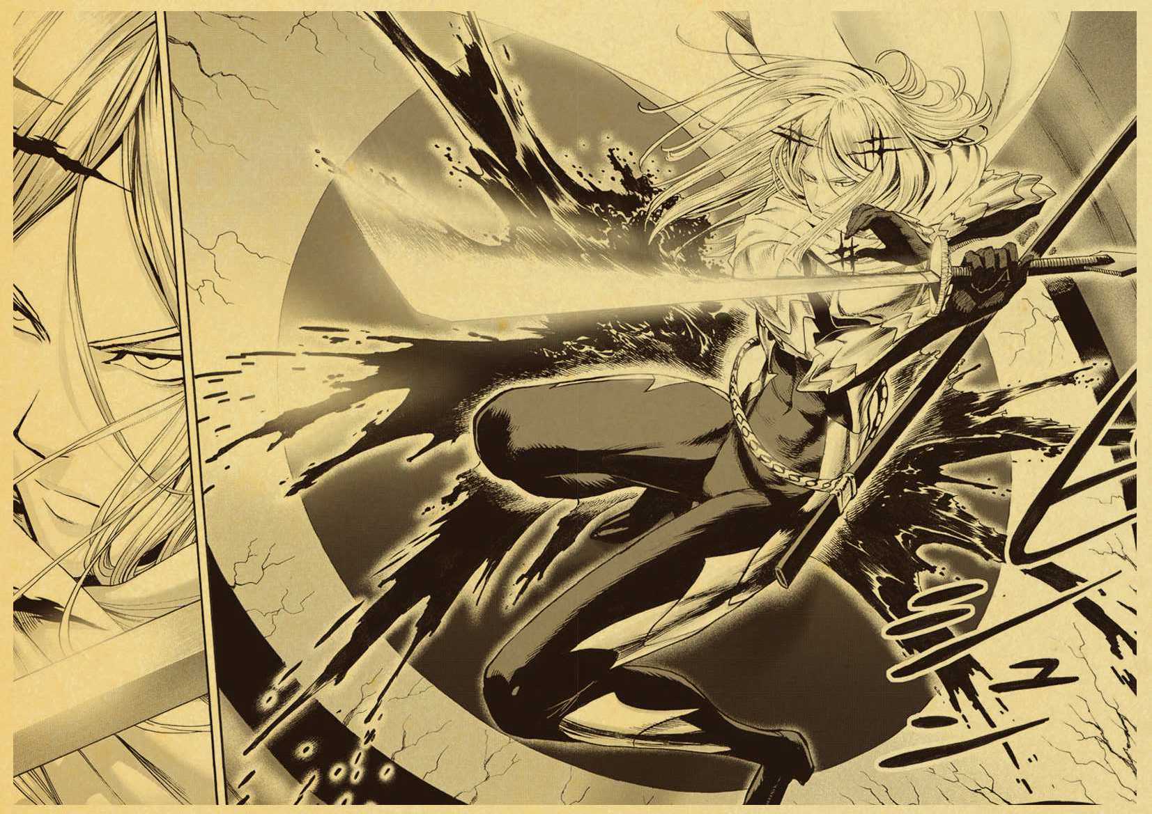 Anime Poster One Punch Man Vintage Printed Kraft Paper Retro Decorative Painting Wall Decals - 3