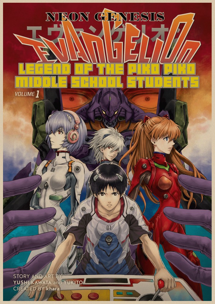 Neon Genesis Evangelion The End Of Vintage Retro Adornment Poster Home Decor Character Classic Posters - 5