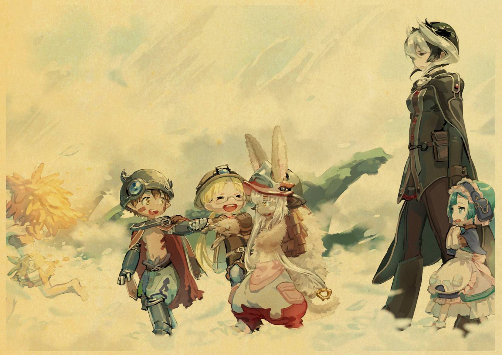 Japanese Anime Abyss Nanachi Deep In Vintage Paper Poster Wall Painting Home Decoration 42x30 Cm 30x21 - 6