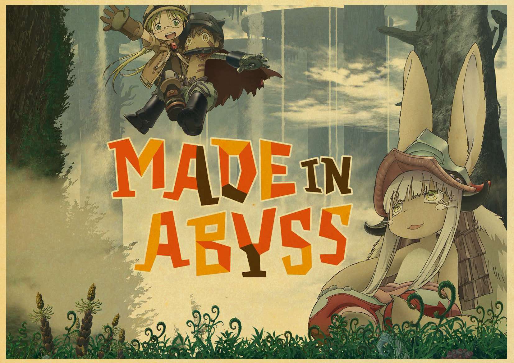 Japanese Anime Abyss Nanachi Deep In Vintage Paper Poster Wall Painting Home Decoration 42x30 Cm 30x21 - 2