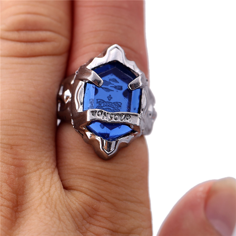 J Store 6 Colors Hitman Reborn Vongola Katekyo Size 8 Crystal Stone Finger Alloy Rings For Women Men Cosply Jewelry Gift Jj11688 - 5