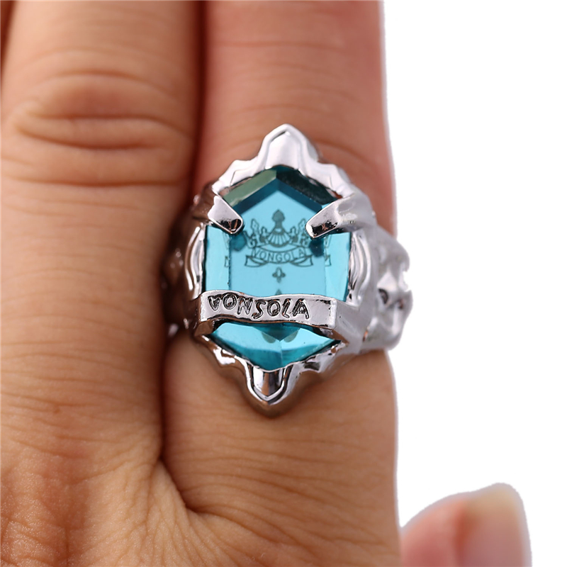 J Store 6 Colors Hitman Reborn Vongola Katekyo Size 8 Crystal Stone Finger Alloy Rings For Women Men Cosply Jewelry Gift Jj11688 - 4