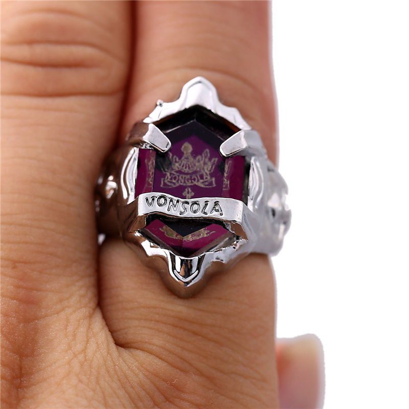 J Store 6 Colors Hitman Reborn Vongola Katekyo Size 8 Crystal Stone Finger Alloy Rings For Women Men Cosply Jewelry Gift Jj11688 - 3