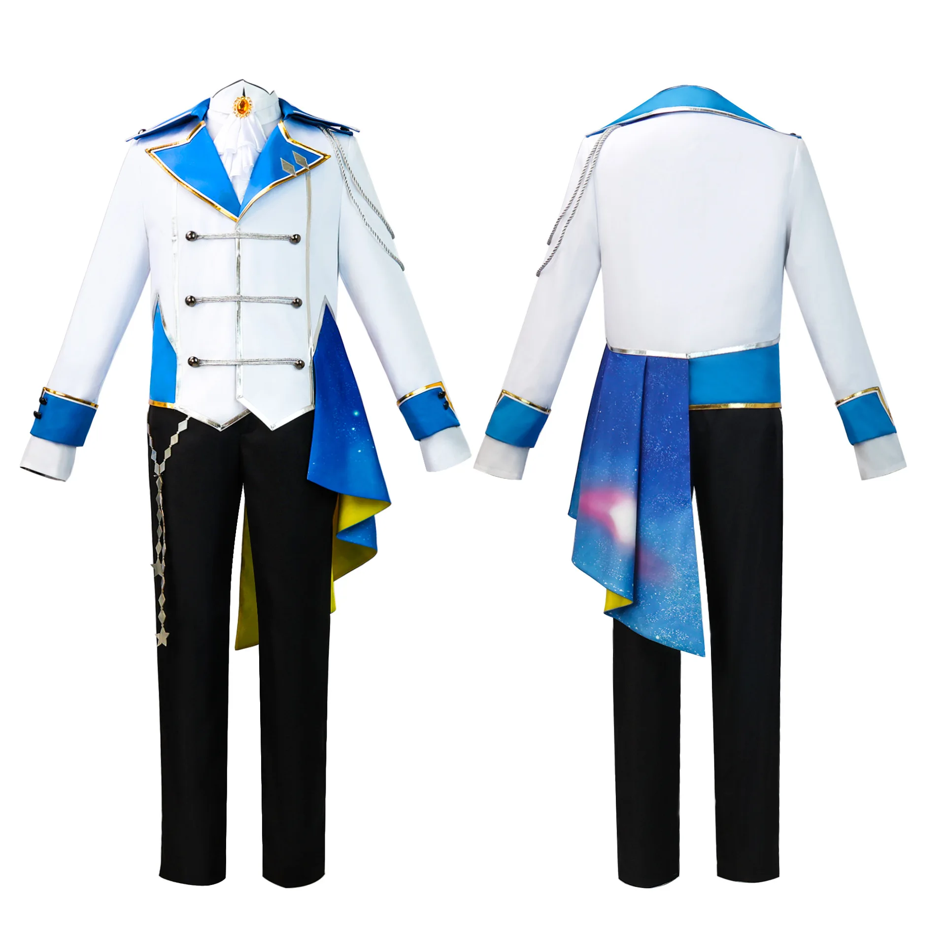 Project Sekai Tenma Tsukasa Cosplay Costume Set With Blue Wig - 2