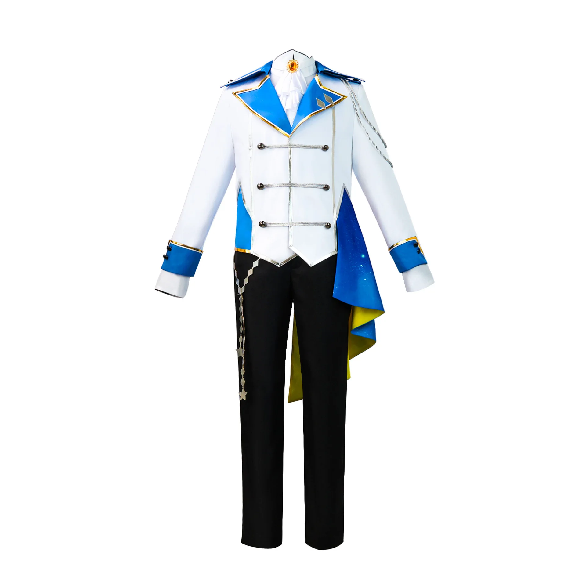 Project Sekai Tenma Tsukasa Cosplay Costume Set With Blue Wig - 3