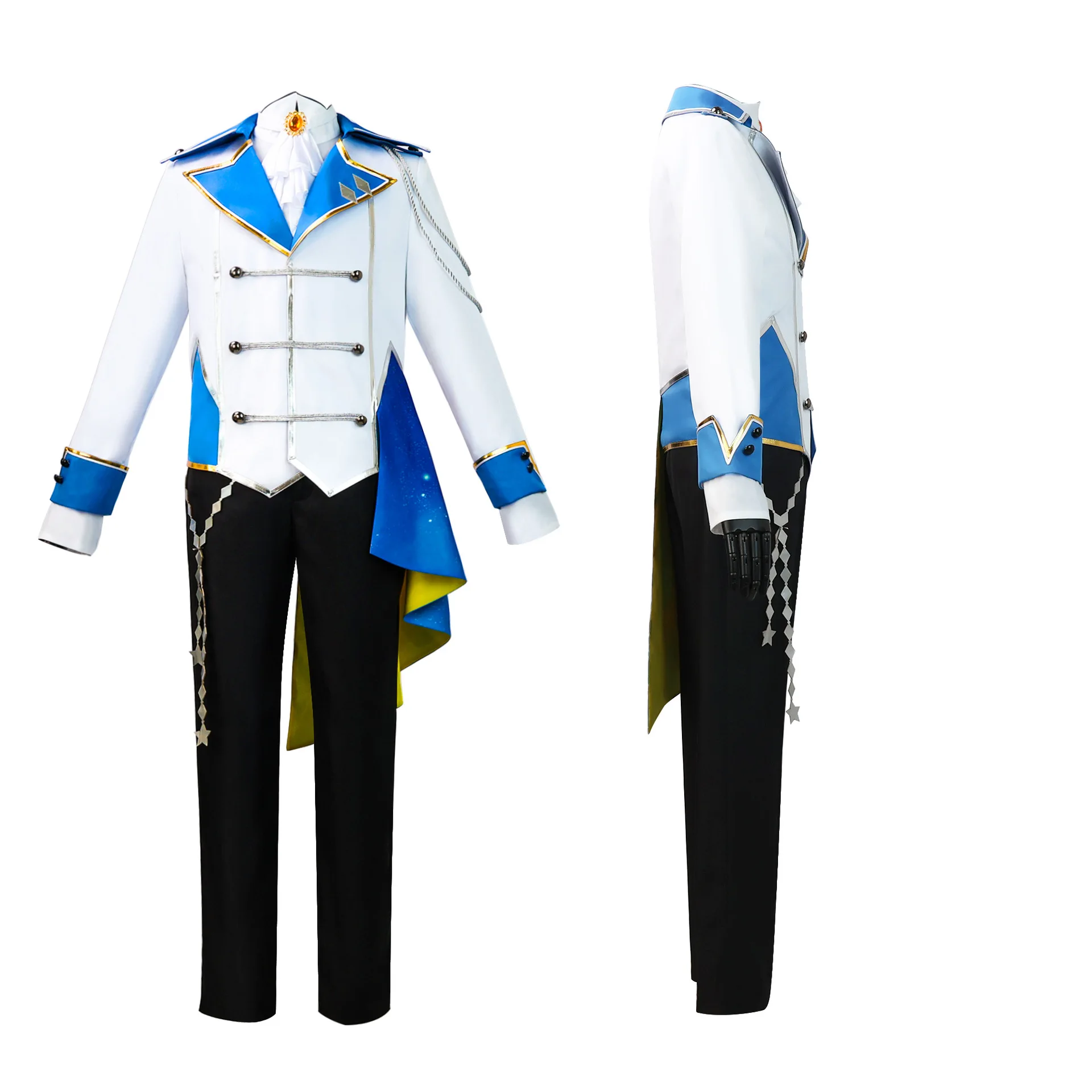 Project Sekai Tenma Tsukasa Cosplay Costume Set With Blue Wig - 4