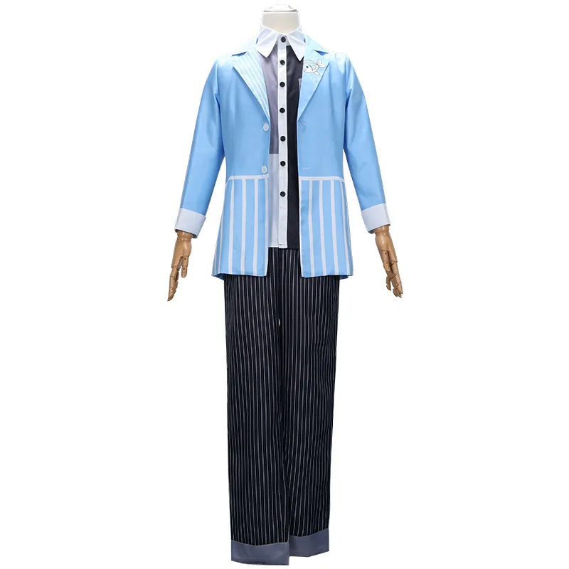 Tenma Tsukasa Project Sekai Cosplay Costume Blueblack Wig Set - 3