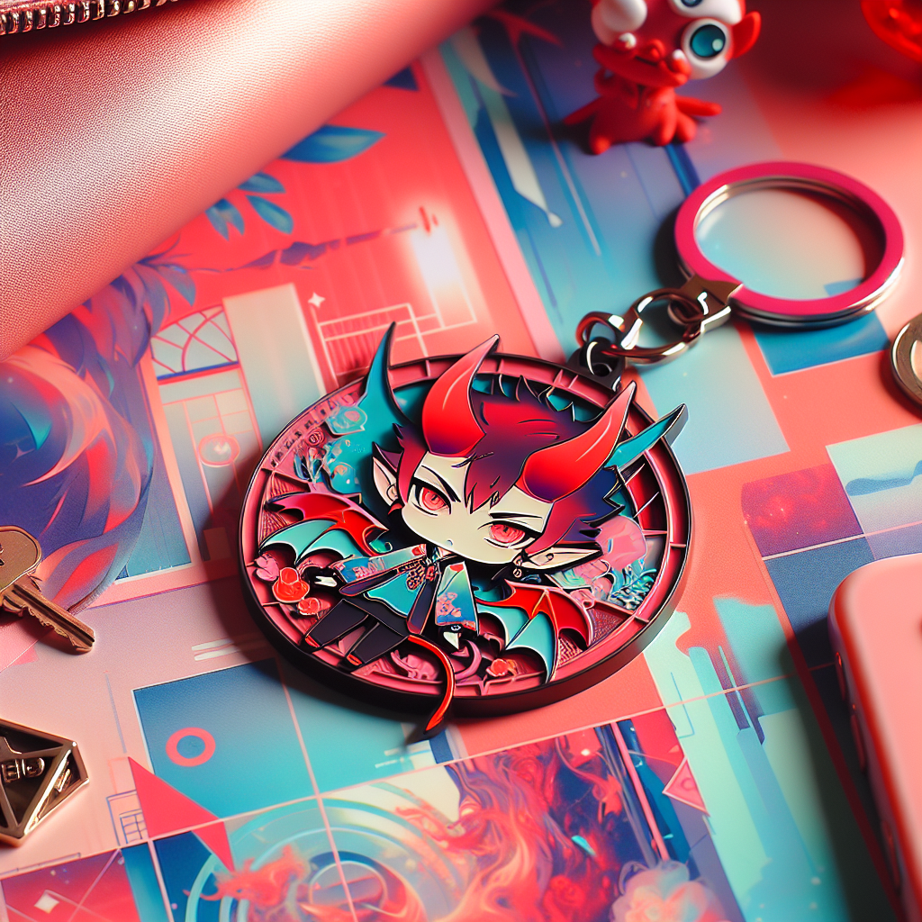 Features of the Zero Two Keychain Design Inspired by Darling in the Franxx  