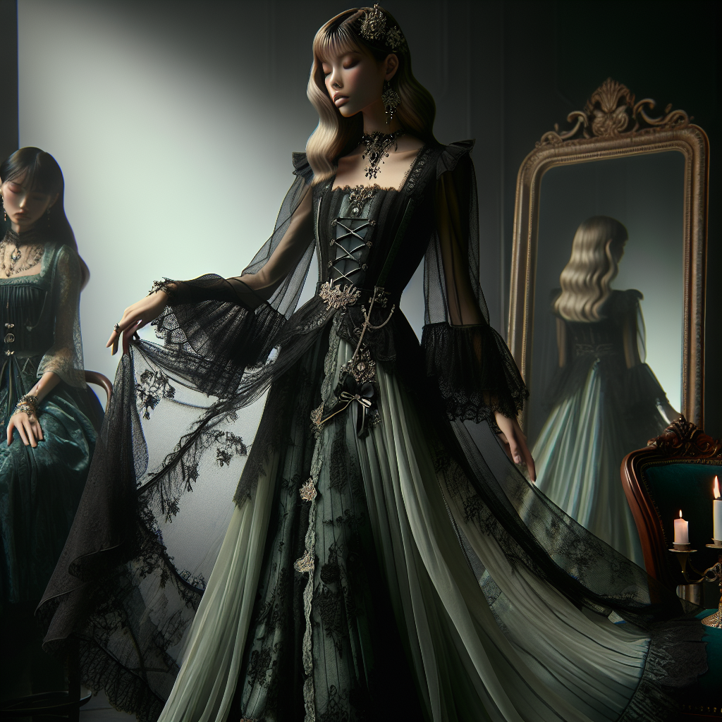 Unveiling the Intricate Details of the Code Geass C.C. Gothic Dress Cosplay Costume  