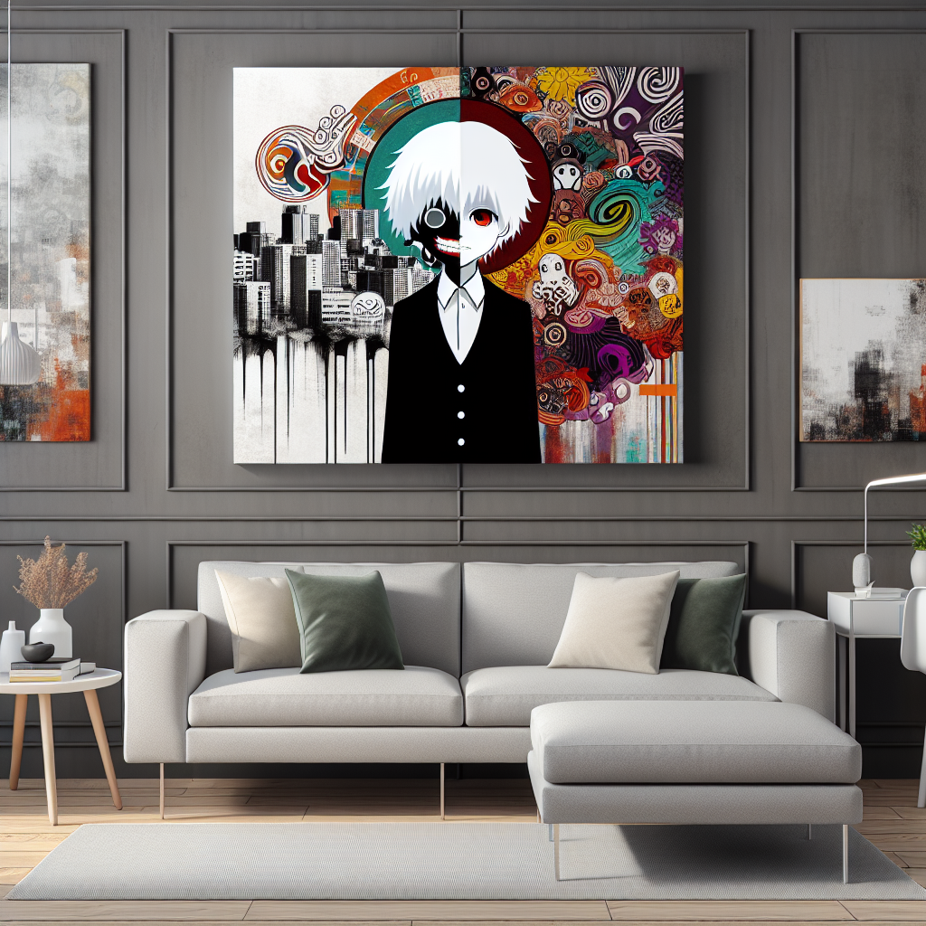 Exploring the Aesthetic Appeal of Tokyo Ghoul Juuzou Suzuya Wall Art for Modern Home Decor  