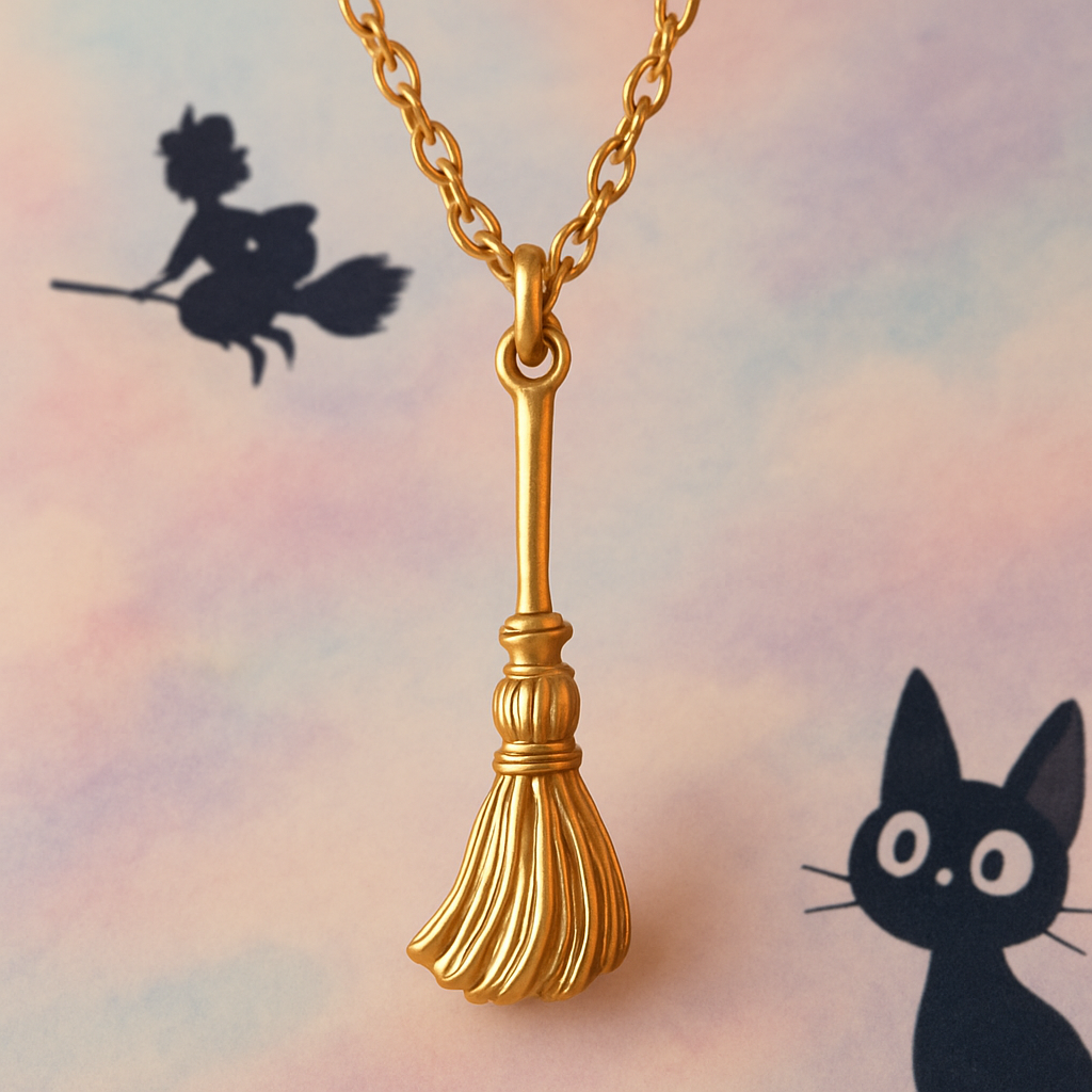 Kiki's Delivery Service Broom Pendant Jewelry: A Symbol of Adventure  