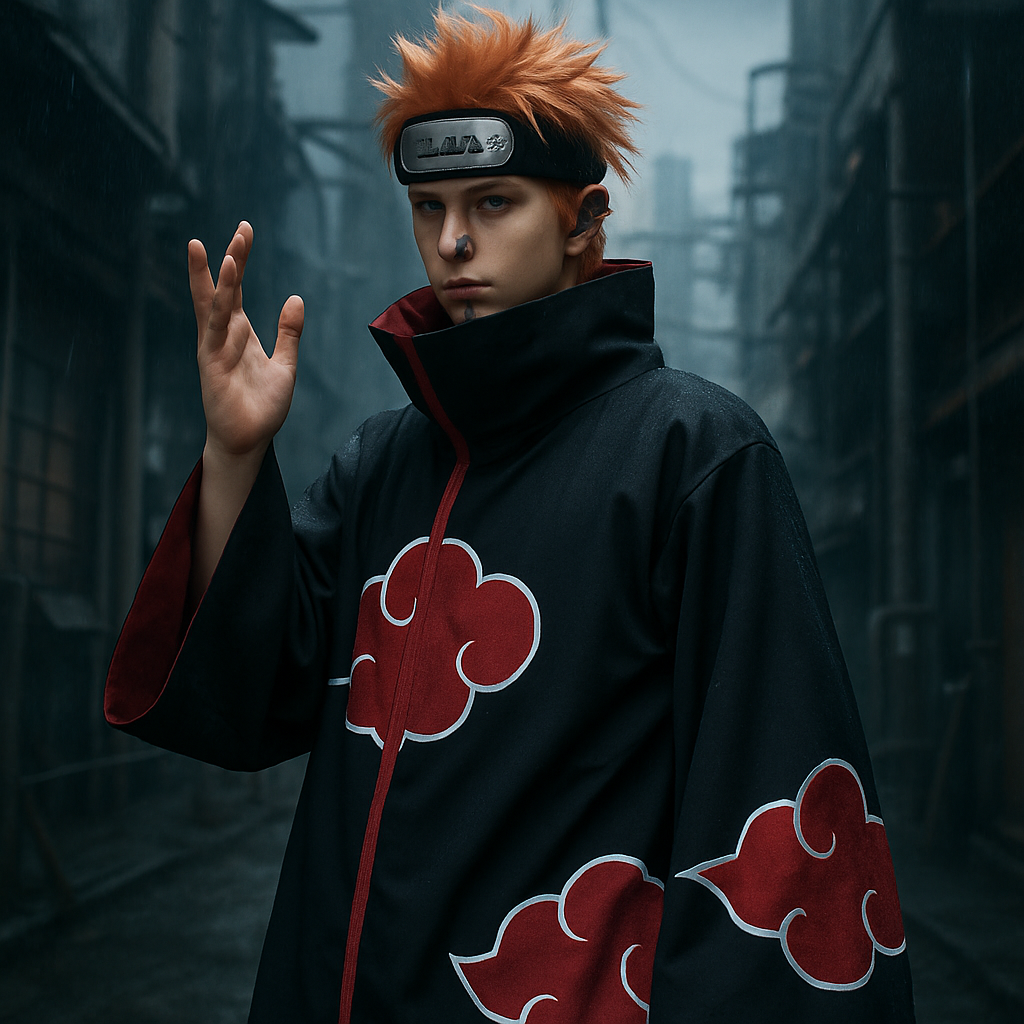 Key Features of the Authentic Naruto Akatsuki Pain Cosplay Costume  