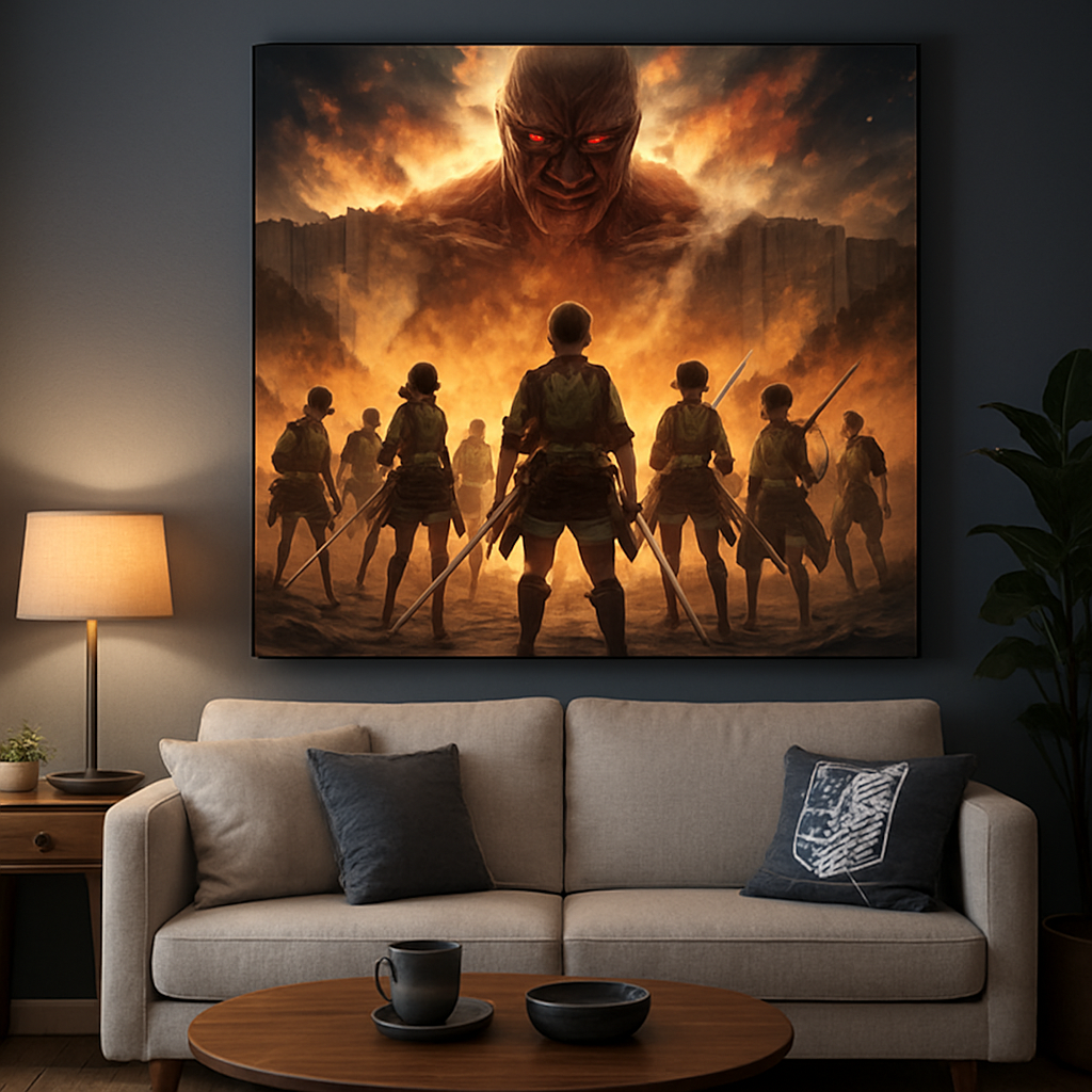 Discover the Impact of High-Definition Attack on Titan Posters for Anime Home Decor  