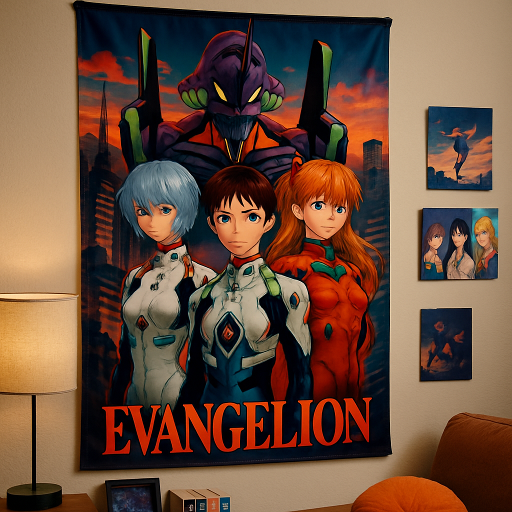 Vibrant Wall Decor for Neon Genesis Evangelion Enthusiasts: The Perfect Blend of Art and Emotion  