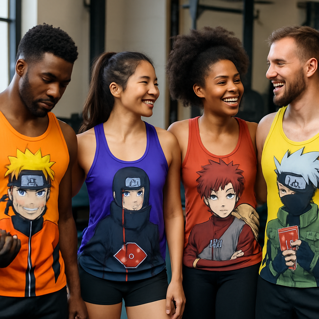 Naruto Themed Bodybuilding Tank Tops for Anime Fans: A Fusion of Functionality and Style Naruto Themed Bodybuilding Tank Tops for Anime Fans: A Fusion of Functionality and Style